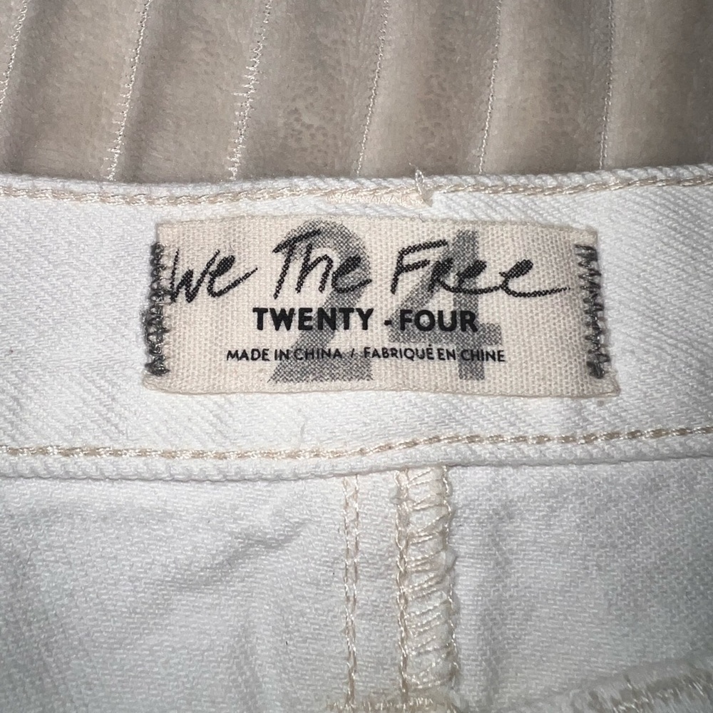 NWOT Free People Sidecar White Denim Mini Skirt - Picture 9 of 9